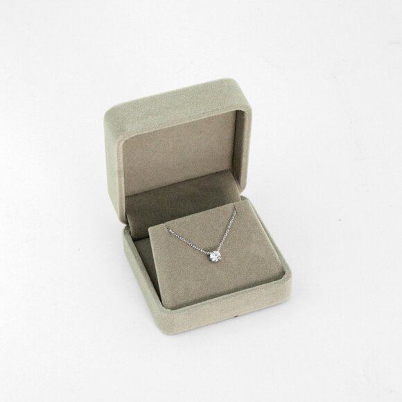 NWT Dionne Solitaire Necklace // Sterling Silver + 0.5ct Diamond - Picture 6 of 7